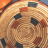 

   Banana-fibre basket   
   from Uganda   

