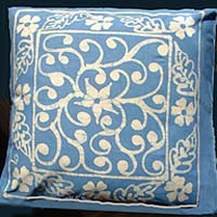 

   08311 Batik cushion cover,   
   60cm, Blue

