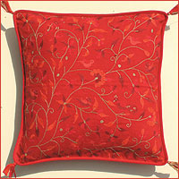 

   08744 Red vine cushion cover 60cm   

