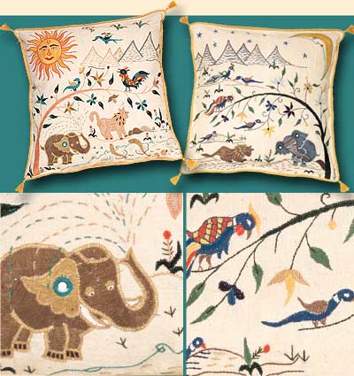 

   08875 & 08876
   Shining day & Silvery night
   cushion covers   
   
   (Details below)   

