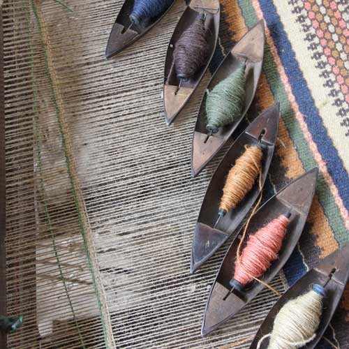 

   The 6 different colour shuttles   
   necessary for our «Chorus» design   
.
